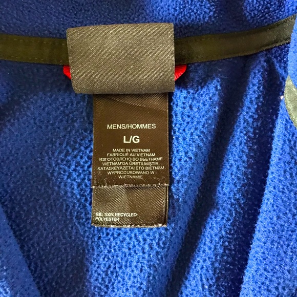 The North Face Fleece 1/4 Zip - Blue and Grey - Picture 4 of 4